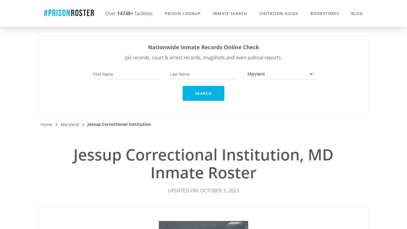Jessup Correctional Institution, MD Inmate Roster - Prisonroster
